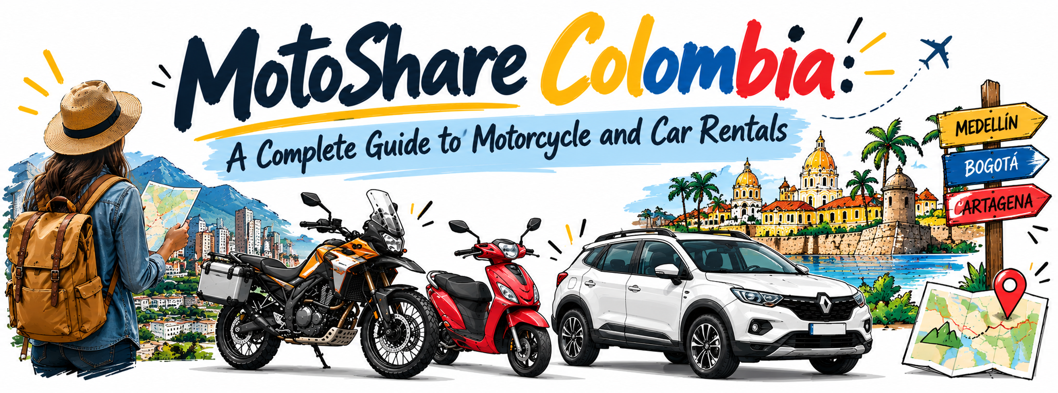 MotoShare Colombia: Plan Memorable Trips with the Right Rental Vehicle